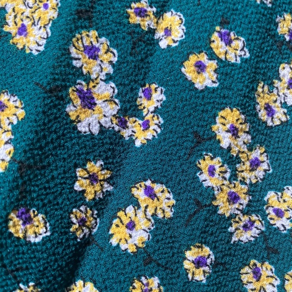 Micro Floral V Neck SHEIN Curve Dress - Picture 4 of 6